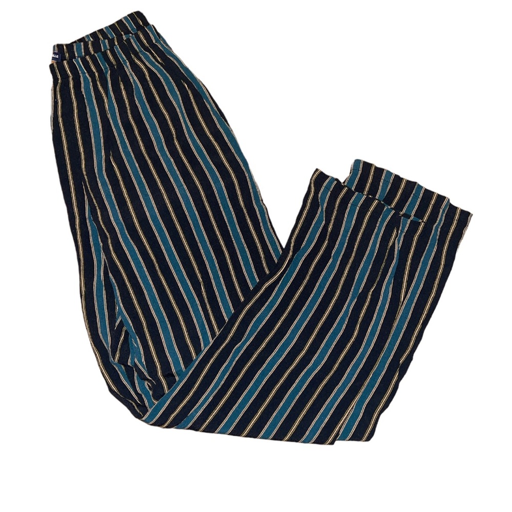 Brandy Melville Green & Black Stripped Pants